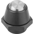 Kipp Self-Aligning Pads Swivel Angle 14° D1=16, Form:C Steel K0283.106